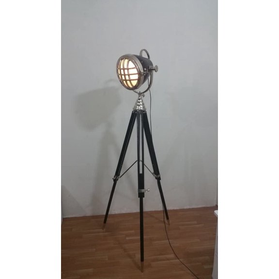 Thor Nautical Searchlight Floor Lamp Style Search Light With Tripod Office Decor