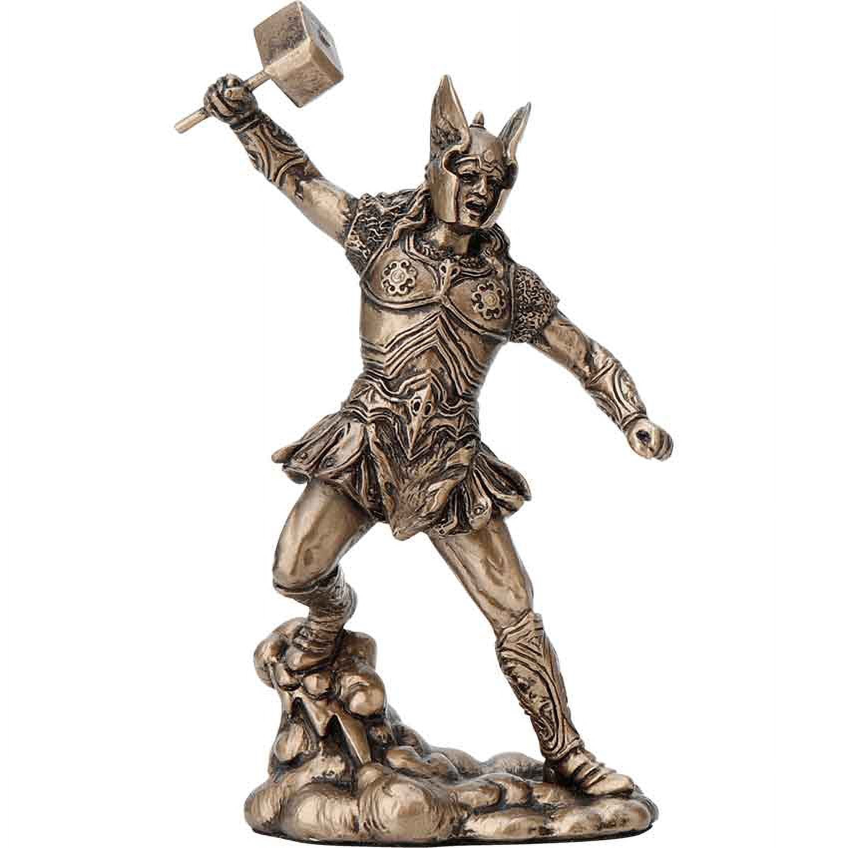 【未使用】THOR 銅ハンマー ロータス エラン等 センターロック用 Veronese Design Thor Norse Viking Figurine Painted Resin 4.5 Inch