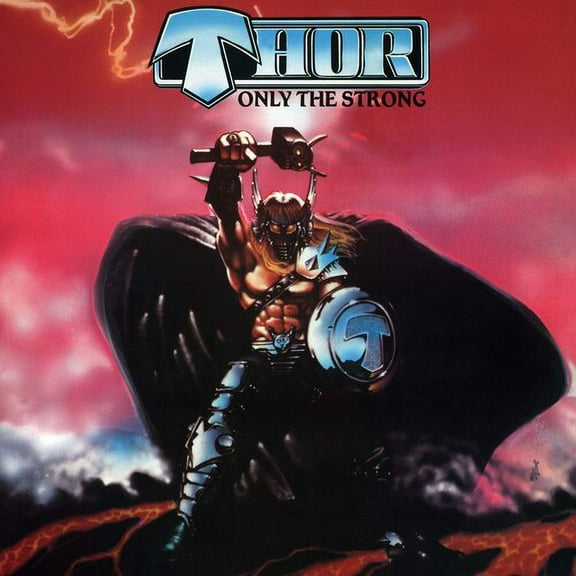 Thor - Only The Strong - Red/black Splatter - Music & Performance - Vinyl