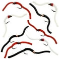 thumbnail image 1 of Thor Outdoor 9 Pc Squirmy Wormy Set, Red-White-Black Size #14 - Barbless Wet Worm Fly Fishing Flies for Trout, Panfish, Bass, 1 of 7