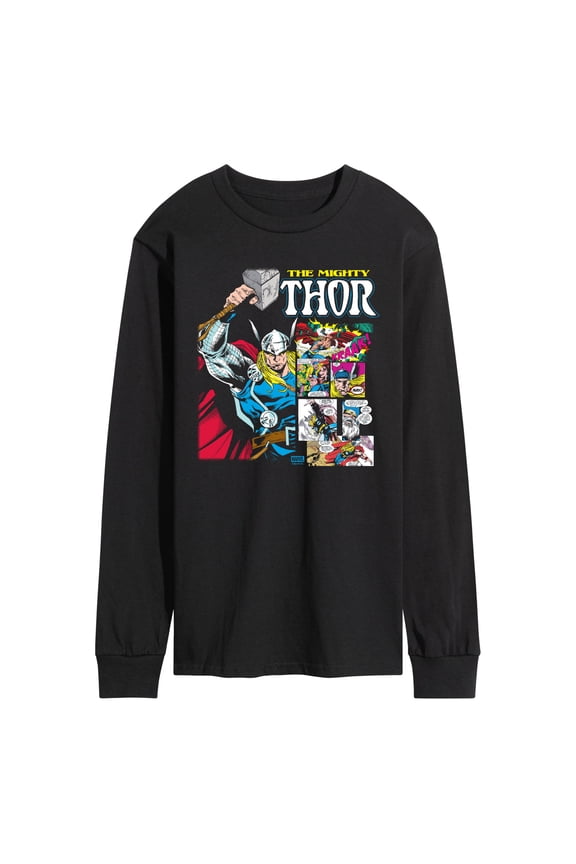 - Panel Portrait - Men's Long Sleeve Graphic T-Shirt