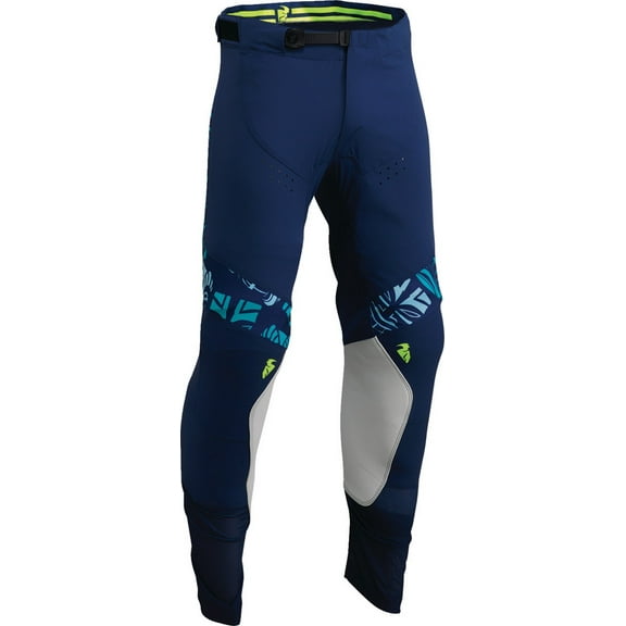 Thor Prime Aloha Mens MX Offroad Pants Navy/Aqua 36 USA
