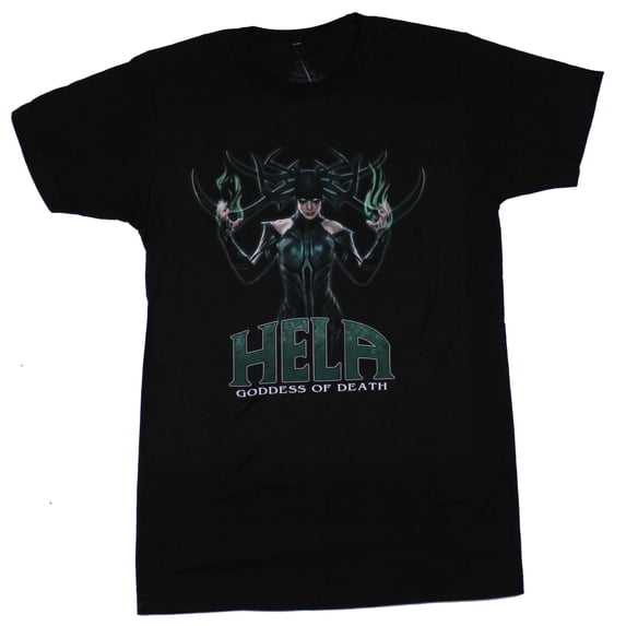 Thor Ragnaroc Mens T-Shirt - Hela Goddess of Death Image (2X-Large)