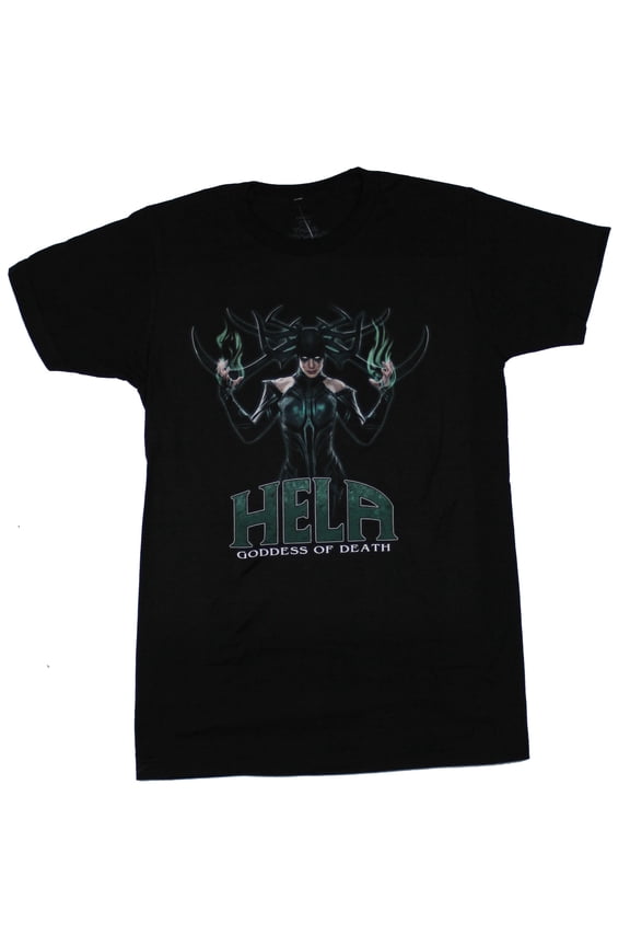 Thor Ragnaroc Mens T-Shirt - Hela Goddess of Death Image (Large)