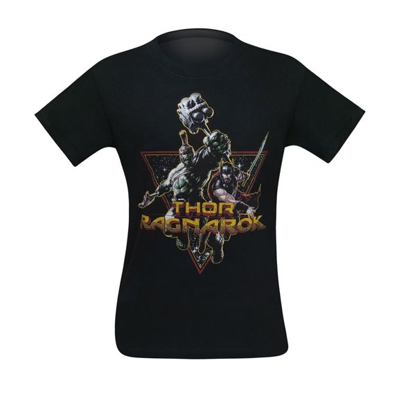 Thor Ragnarok Space Buddies Team Up Men's T-Shirt-Small