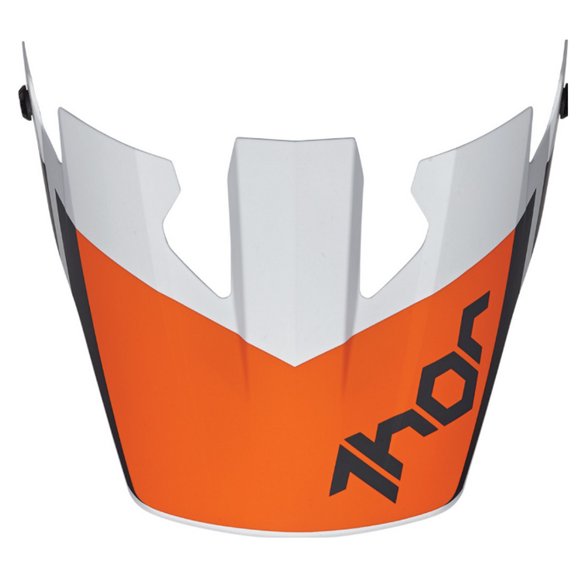 Thor Reflex Cube Helmet Replacement Visor/Peak Gray/Orange