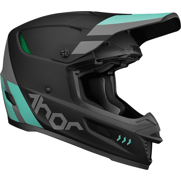 Thor Reflex Cube Offroad Motocross Dirt Bike Helmet Black/Mint