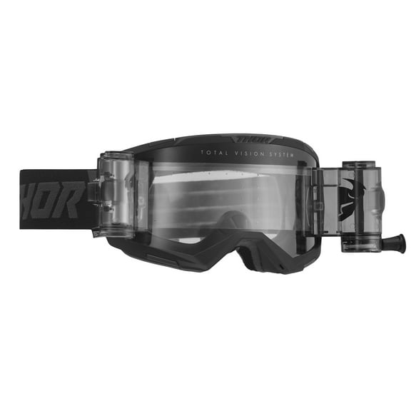 Thor Regiment Storm MX Offroad Goggles w/Roll-Off System Black w/Clear Lens