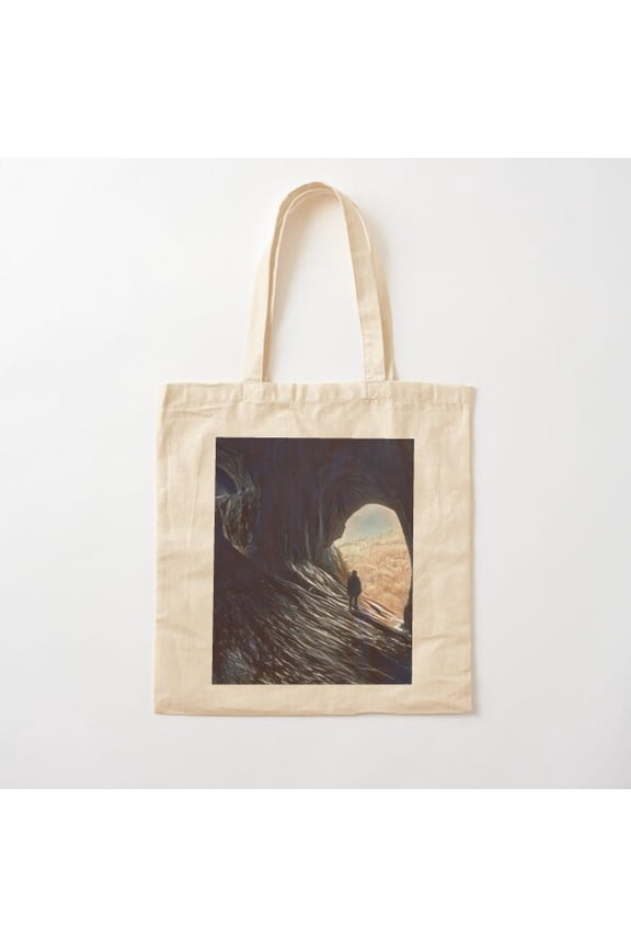 Thor'S Cave, Above The Treeline Canvas Tote Bags, Reusable Shopping Bag