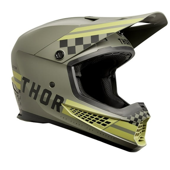Thor Sector 2 Combat Offroad Motocross Dirt Bike Helmet - Army/Black - X-Small