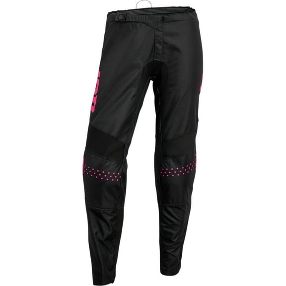 Thor Sector Minimal Womens MX Offroad Pants Black/Pink 3/4 USA