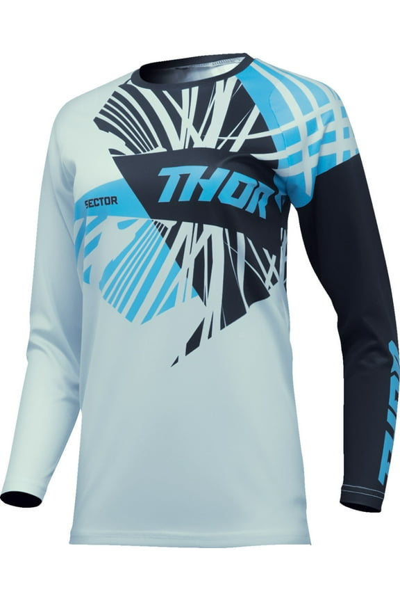 Sector Split Womens MX Offroad Jersey Blue/Black XS