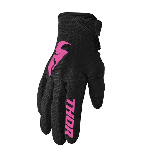 Thor Sector Womens MX Offroad Gloves Black/Pink XL