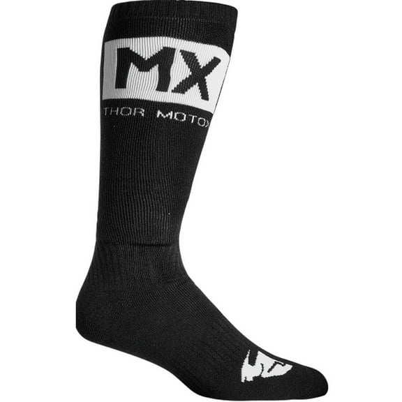 Thor Solid MX Youth Socks Black/White 1-6 USA