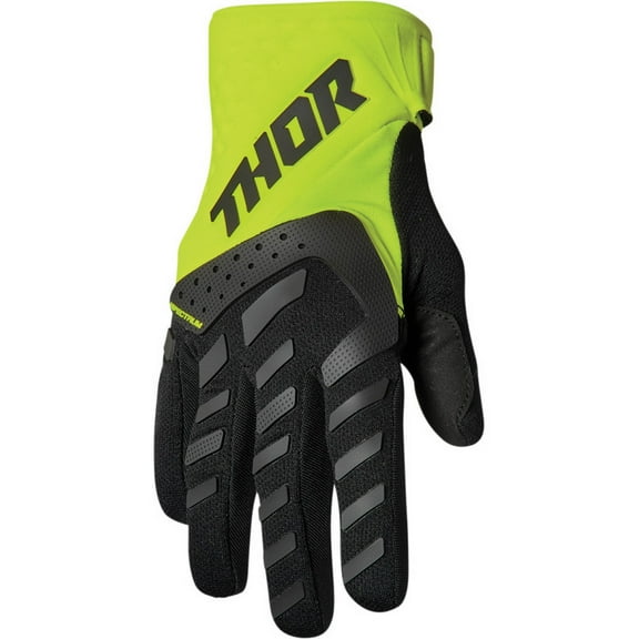Thor Spectrum Mens MX Offroad Gloves Black/Acid SM