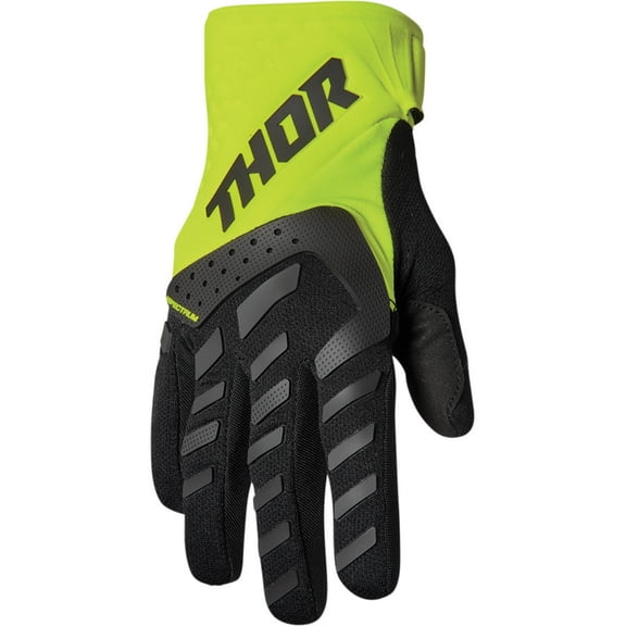 Thor Spectrum Mens MX Offroad Gloves Black/Acid XS
