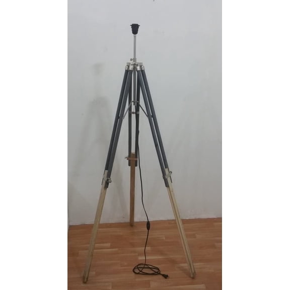 Thor Surveyor Tripod Nautical Floor Lamp Transit Shade Light Fixture Lamp