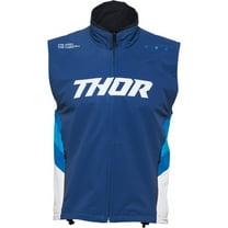 Thor Warm Up Mens MX Offroad Vest Navy/White LG