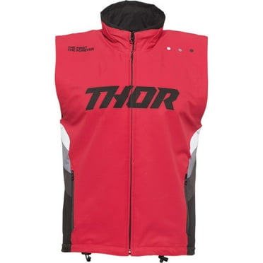 Thor Warm Up Mens MX Offroad Vest Red/Black XL