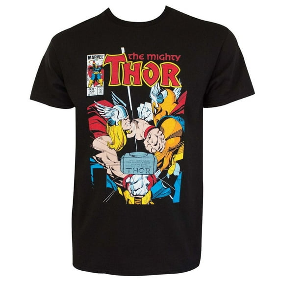 Thor tsthor338foolhammerM The Mighty Thor No.338 A Fool & His Hammer Mens T-Shirt - Medium