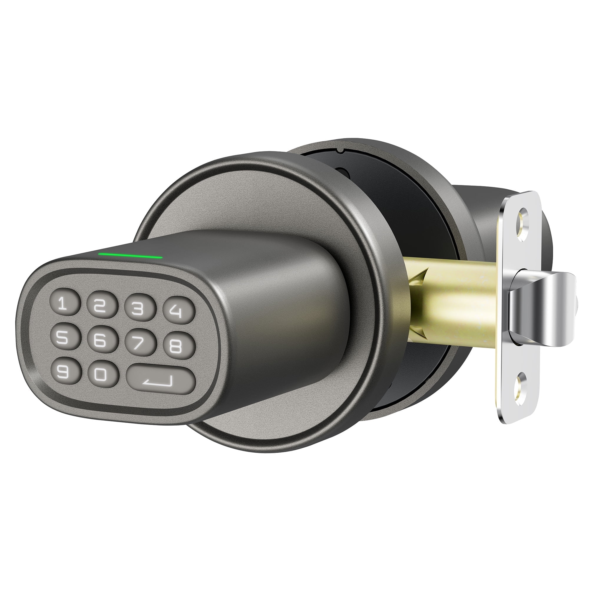Nob Lock ThorBolt Door Lock Knob with Keypad Keyless Entry Door Knob Electric ...
