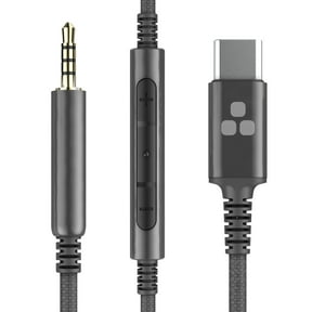 Thore Audio Cable QC25 / QC35 / Noise Canceling 700 Headphones with Type USB C Connector - Replacement 2.5mm Aux Cable w/ Mic Remote/ Volume Control
