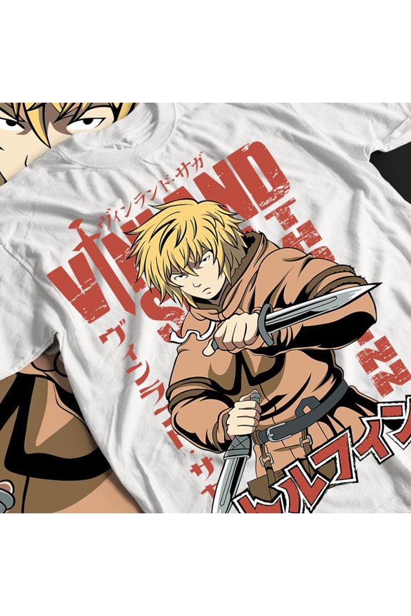 Thorfinn "Cold-Blooded Avenger" Streetwear Graphic Tee, Cotton Unisex Anime Style T-Shirt