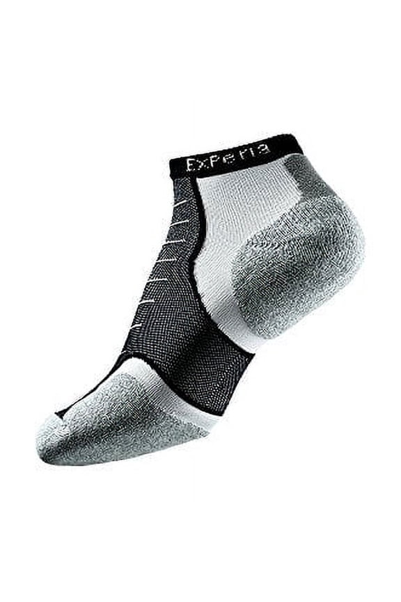 Experia XCCU Low Cut Running Socks Black White Thin Cushion Wicking