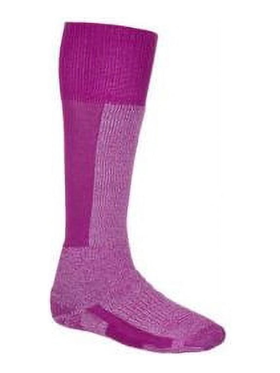 Thick Cushion Comfort Fit Ski Sock Twilight Rose, 9 (S)
