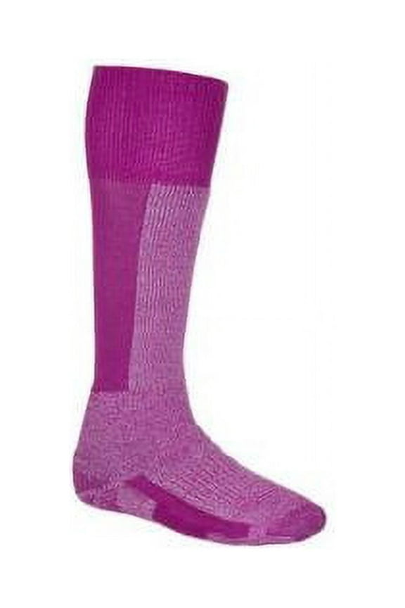 Thick Cushion Comfort Fit Ski Sock Twilight Rose, 9 (S)