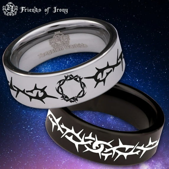 Thorn Tungsten Carbide Ring