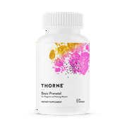 Thorne Basic Prenatal, Well-Researched Folate Multi for Pregnant and Nursing Women includes 18 Vitamins and Minerals, 90 Capsules, 30 servings