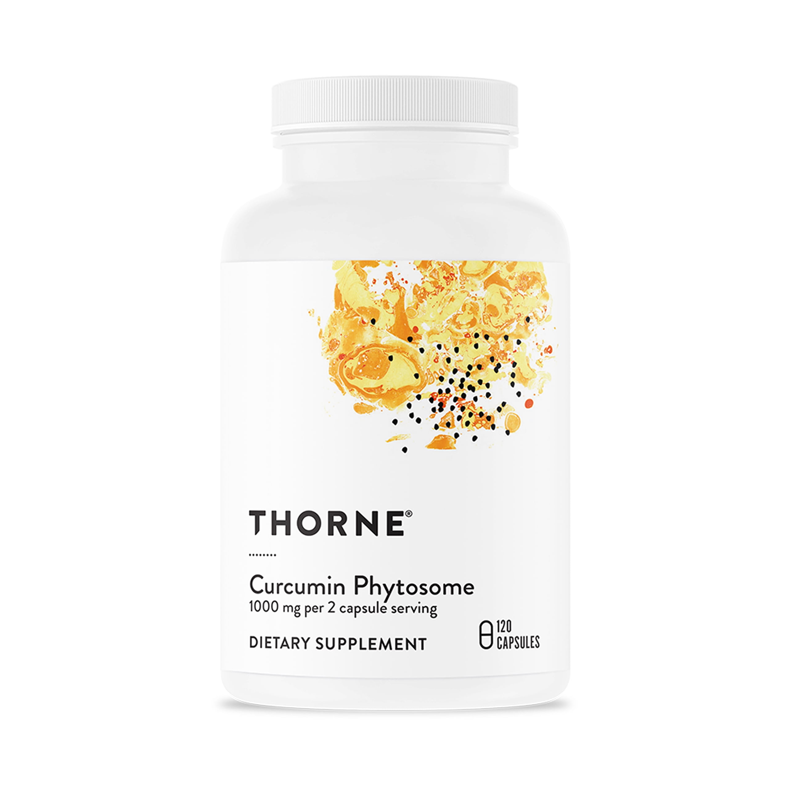 THORNE - Curcumin Phytosome 1000 mg (Meriva) - Clinically Studied, High Absorption - Supports Health in Joints, Muscles, GI Tract, Liver, and Brain* - 120 Capsules - 60 Servings