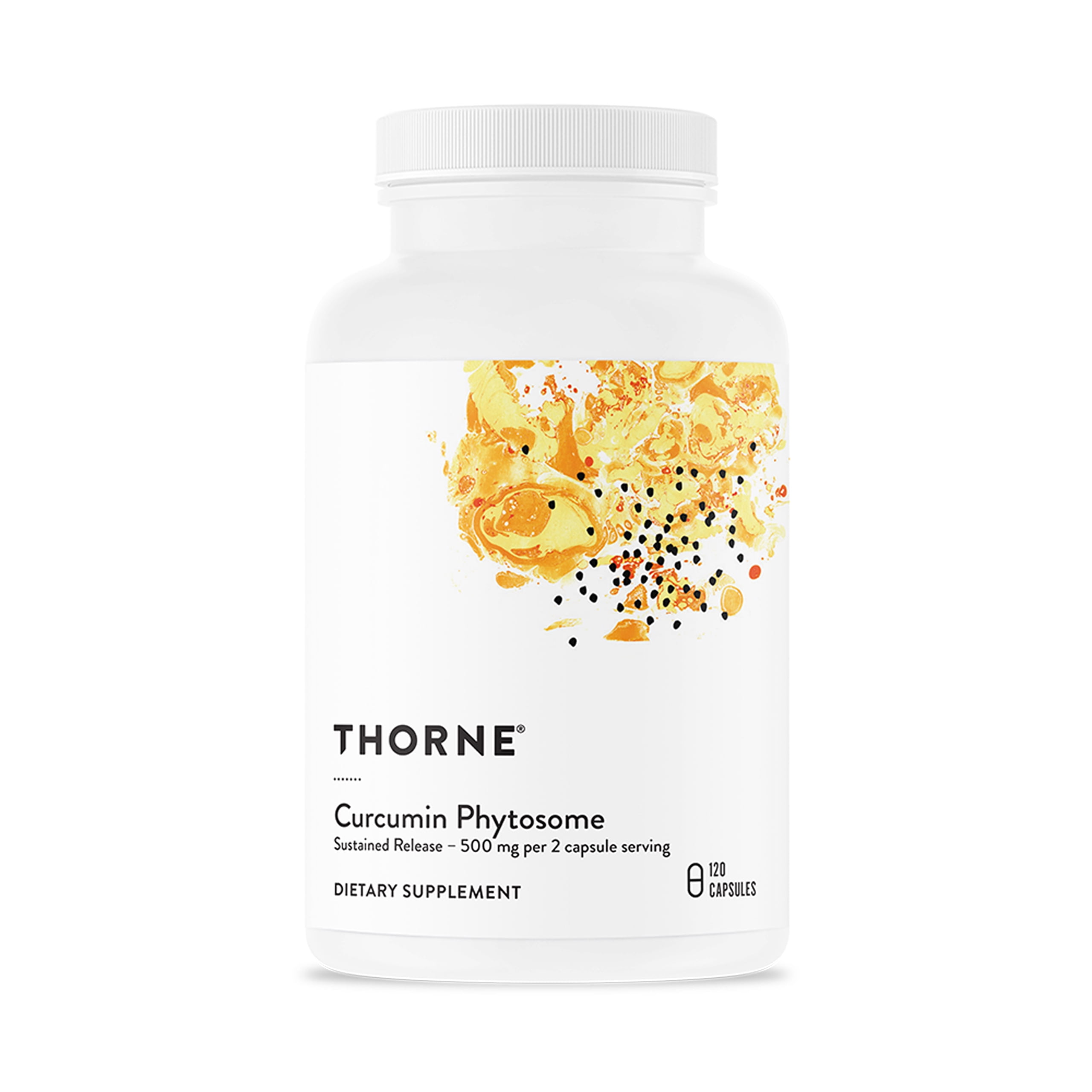 THORNE - Curcumin Phytosome 500 mg (Meriva) - Sustained Release, Clinically Studied, High Absorption - Supports Healthy Response in Joints and Muscle* - 120 Capsules - 60 Servings