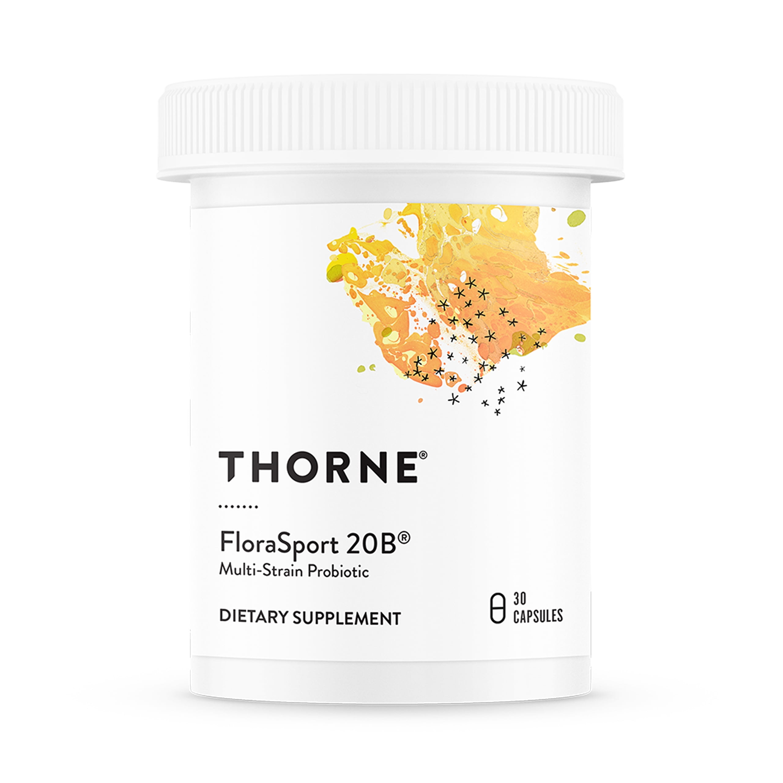 THORNE - FloraSport 20B - Probiotic Supplement - Promotes Digestive Support, Gut Health, Immune Function and Occasional Diarrhea or Constipation* - NSF Certified for Sport - 30 Capsules - 30 Servings