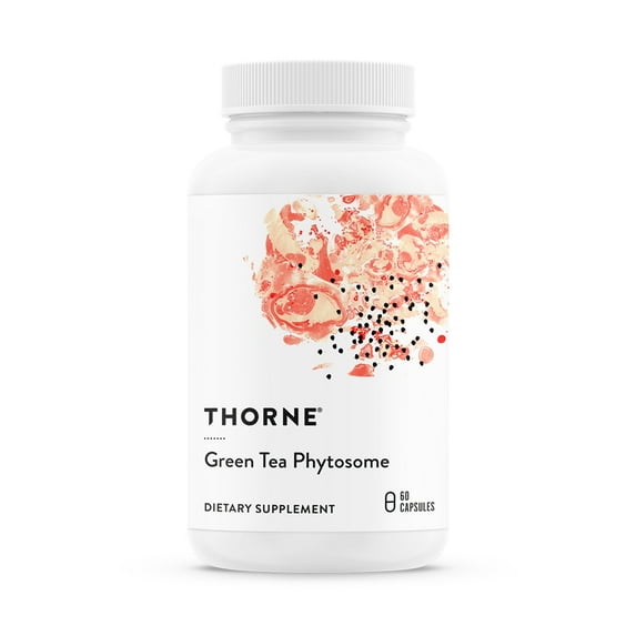 THORNE - Green Tea Phytosome - Antioxidant, Liver Protective, and Metabolic Benefits* of Green Tea Without The Caffeine - 60 Capsules