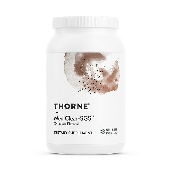 THORNE - MediClear - Foundational Support, Eliminate Environmental and Dietary Toxins* - Rice and Pea Protein-Based Drink Powder with a Complete Multivitamin-Mineral Profile - Chocolate - 30.5 Oz