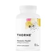 THORNE - Metabolic Health - Gut Health Supplement to Aid Weight Management* - Bergamot Supplement with Silicon Dioxide - Turmeric Supplement to Support Blood Health & Vessels* - 120 Capsules