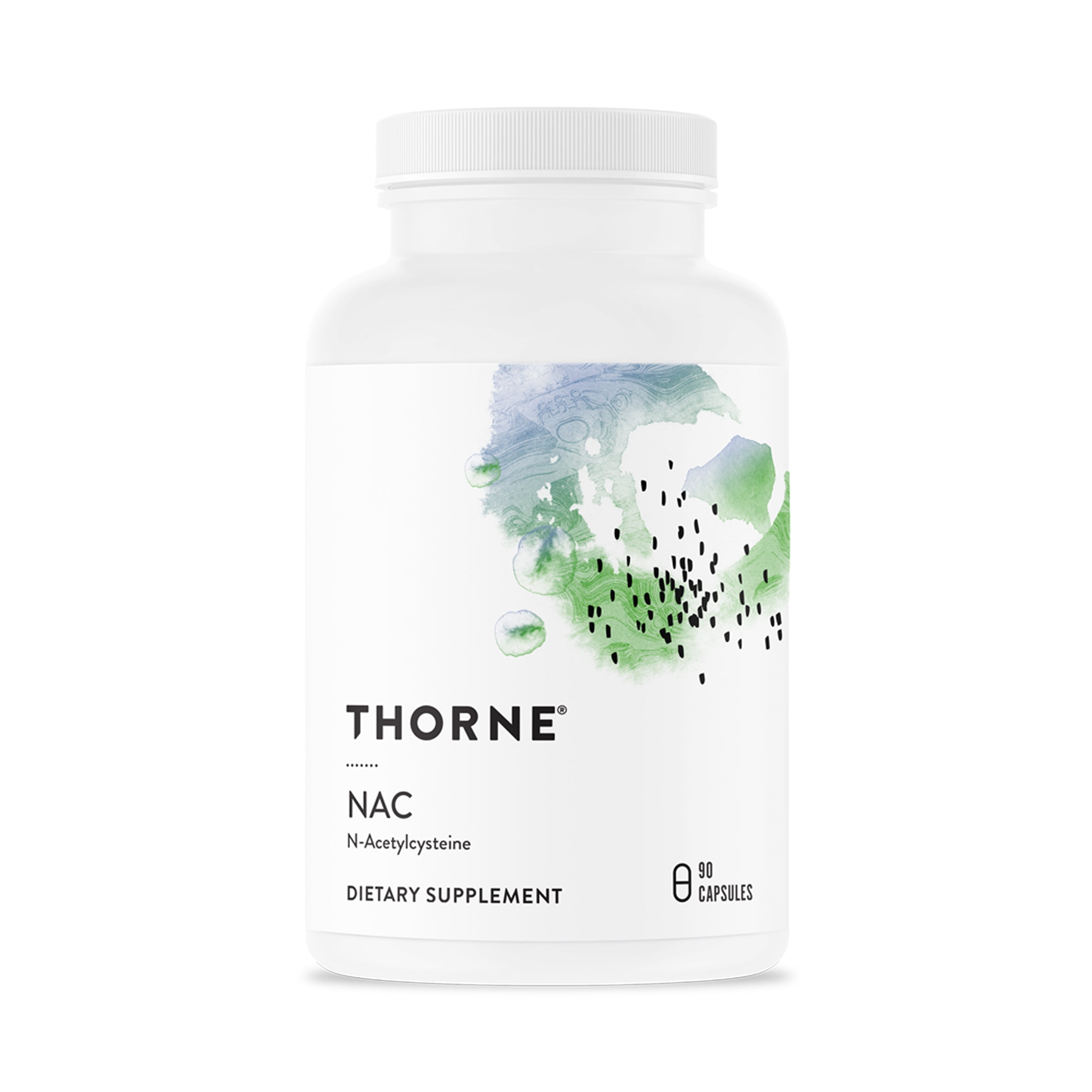THORNE - NAC - N-Acetylcysteine - 500mg - Supports Respiratory Health and Immune Function*; Promotes Liver and Kidney Detox - 90 Capsules