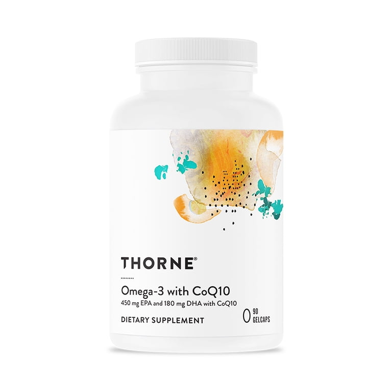 Thorne - Omega-3 with CoQ10, 90 Gelcaps, Omega-3 Fatty Acids