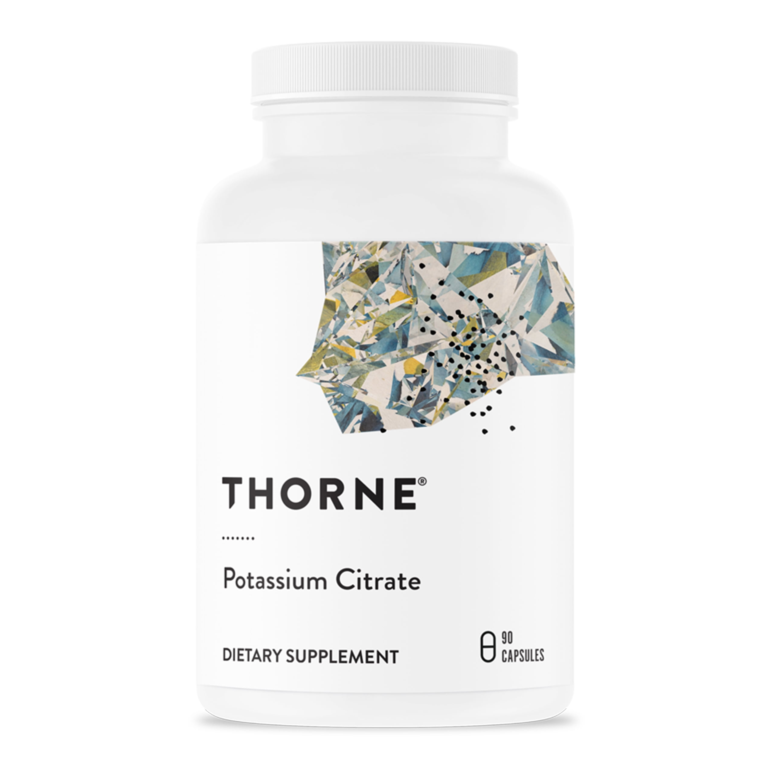 THORNE - Potassium Citrate - Highly-Absorbable Potassium Supplement for Kidney, Heart, and Skeletal Support* - 90 Capsules