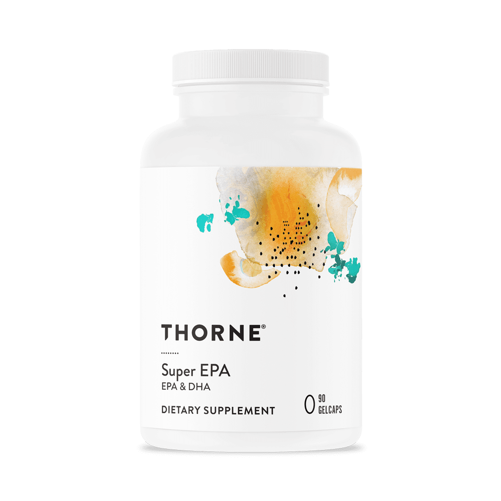 THORNE - Super EPA - Omega-3 Fatty Acids EPA 425mg &amp; DHA 270mg Supplement - Support Brain, Cardiovascular, Joints &amp; Skin* - Gluten, Dairy &amp; Soy-Free - 90 Gelcaps