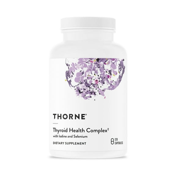 THORNE - Thyroid Health Complex (formerly Thyrocsin) - Thyroid Function Support* - Vitamins B12, C & E, Ashwagandha, Iodine, & Selenium - 60 Servings
