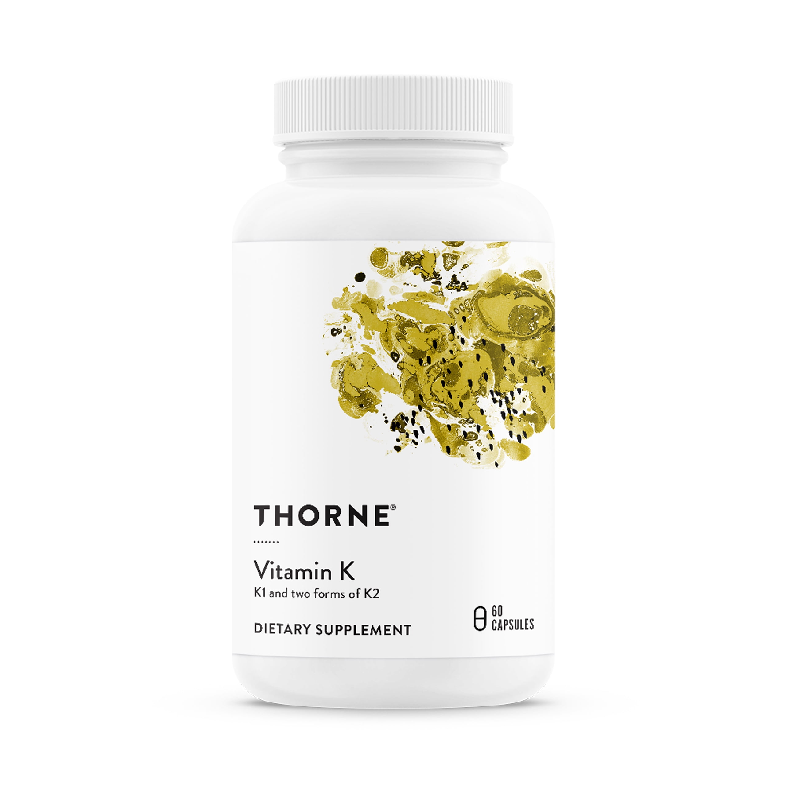 THORNE - Vitamin K formerly 3-K Complete - Vitamins K1 and K2 as MK-4 and MK-7 - Supports Strong Bones - 60 Capsules