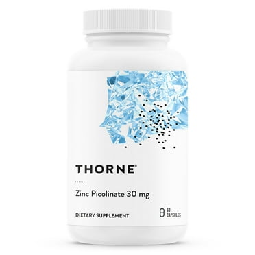 THORNE Zinc Picolinate 30 mg - Well-Absorbed Zinc Supplement for Growth and Immune Function* - 60 Capsules