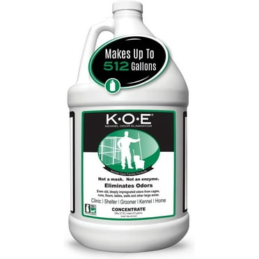 Thornell KOE Kennel Odor Eliminator Concentrate, Odor Eliminator for Strong Odors, Great for Cages, Runs, Floors & More, Pet Odor Eliminator for Home & Kennel w/Safe, Non-Enzymatic Formula, 128 oz