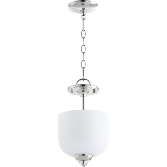 Thornfield Mews 3 Light Dual Mount Pendant in Bailey Street Home Home Collection Style 8 inches Wide By 14 inches High-Polished Nickel Finish-Satin