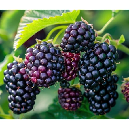 Thornless Arapaho BlackBerry Seedlings for Planting - Rooted and Ready to Plant (2 Seedlings)