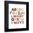 thumbnail image 1 of Thorns, Becky 11x14 Black Modern Framed Museum Art Print Titled - Colorful Alphabet Pastel, 1 of 5