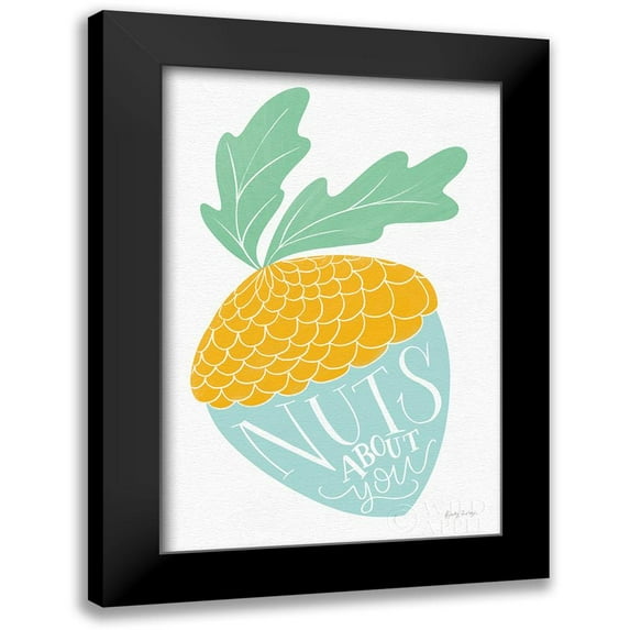 Thorns, Becky 11x14 Black Modern Framed Museum Art Print Titled - Nuts About You Bright